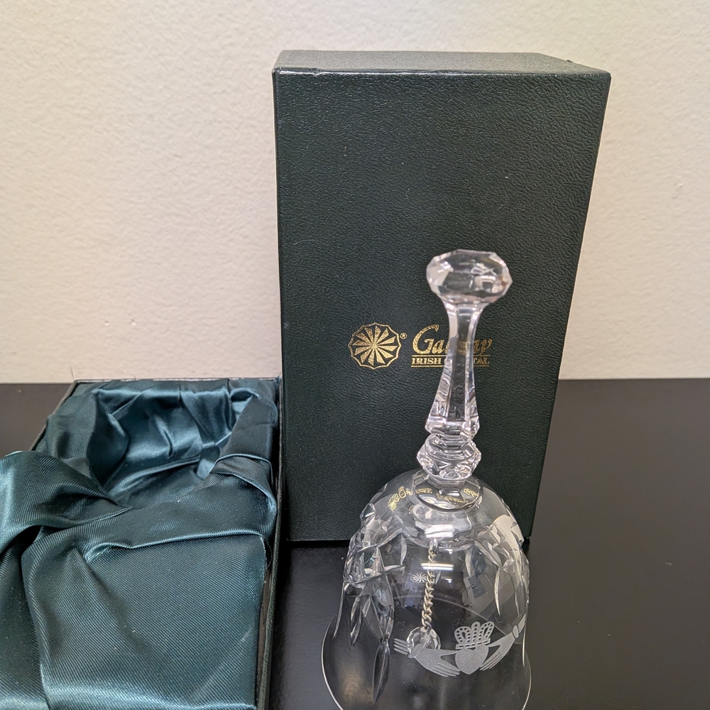 Galway Crystal Bell with Original Box